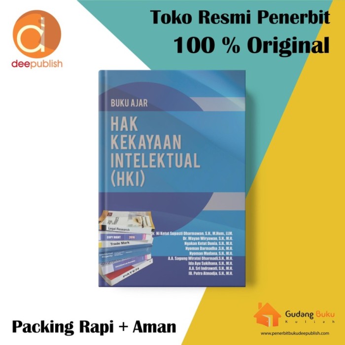 Buku Ajar Hak Kekayaan Intelektual - Ni Ketut Supasti Dharmawan, dkk