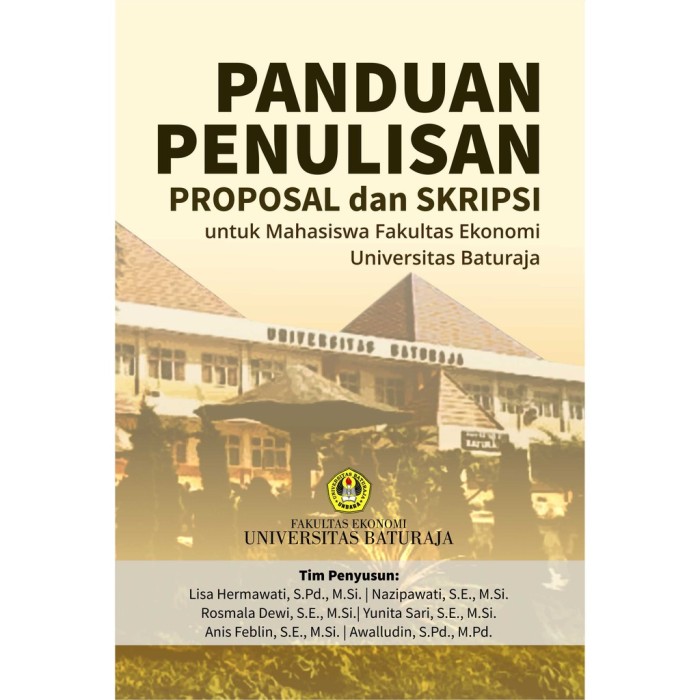 Panduan Penulisan Proposal dan Skripsi untuk Mahasiswa Fakultas E