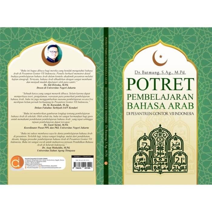 Buku Potret Pembelajaran Bahasa Arab Di Pesantren Gontor VII Indonesia