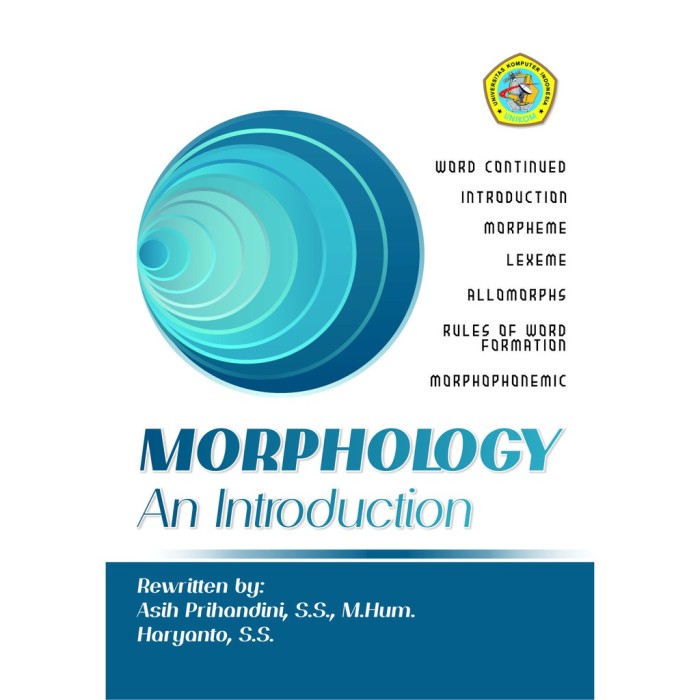 Morphology An Introduction