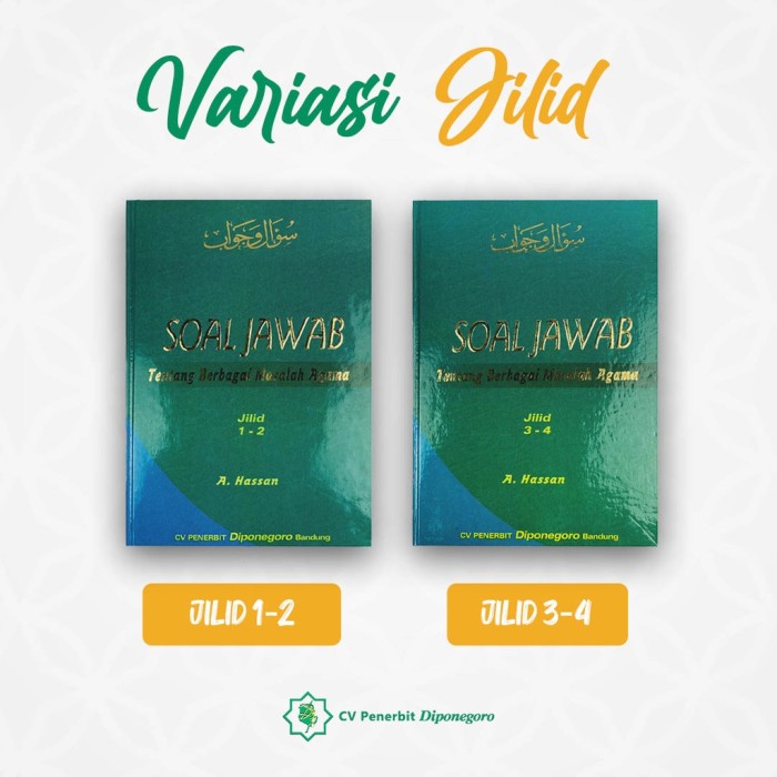 DiponegoroSoal Jawab Tentang Masalah Berbagai Agama  Jilid 1-4